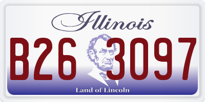 IL license plate B263097