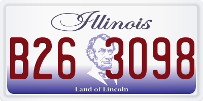 IL license plate B263098