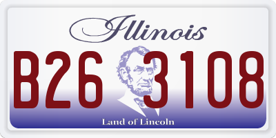 IL license plate B263108