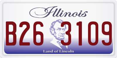IL license plate B263109