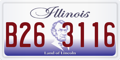 IL license plate B263116