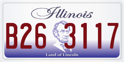 IL license plate B263117
