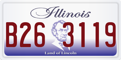 IL license plate B263119
