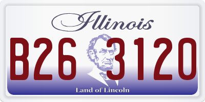 IL license plate B263120