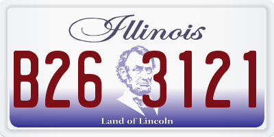 IL license plate B263121