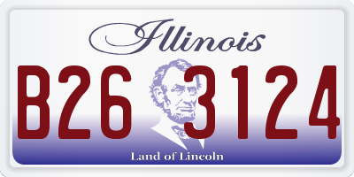 IL license plate B263124