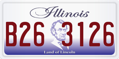 IL license plate B263126