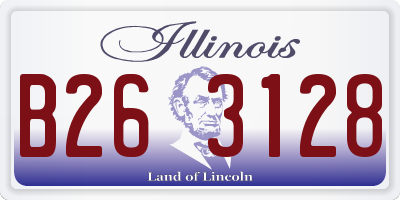 IL license plate B263128