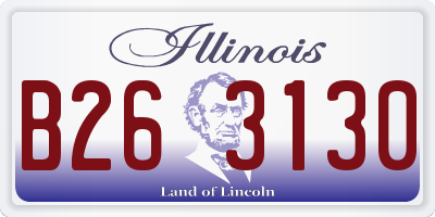 IL license plate B263130