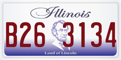 IL license plate B263134