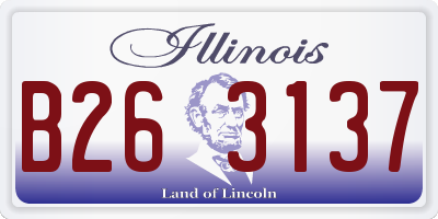 IL license plate B263137