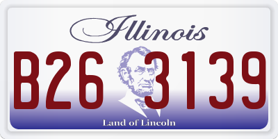 IL license plate B263139