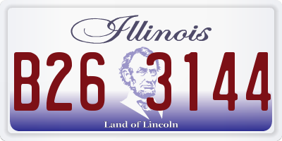 IL license plate B263144