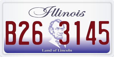 IL license plate B263145