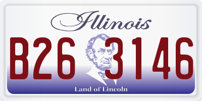IL license plate B263146