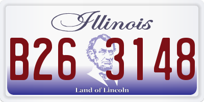 IL license plate B263148