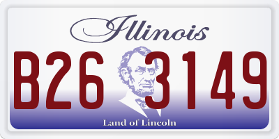 IL license plate B263149