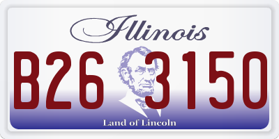IL license plate B263150