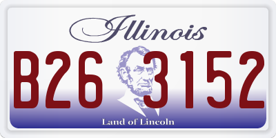 IL license plate B263152