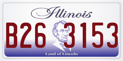 IL license plate B263153