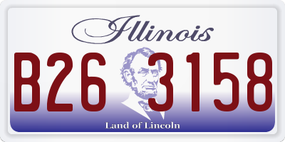IL license plate B263158