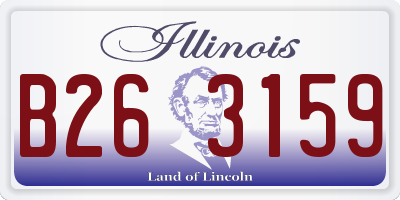 IL license plate B263159