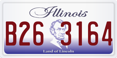 IL license plate B263164