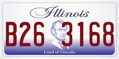 IL license plate B263168