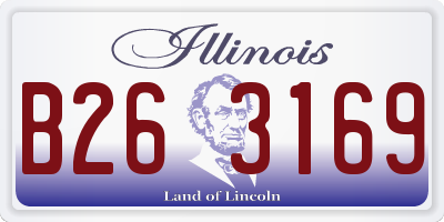 IL license plate B263169