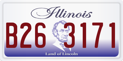 IL license plate B263171