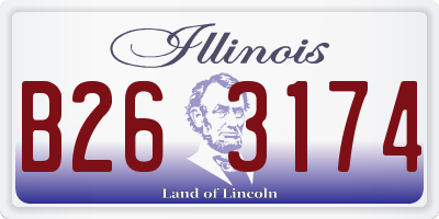 IL license plate B263174
