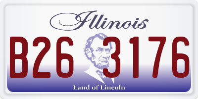 IL license plate B263176