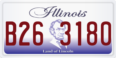 IL license plate B263180