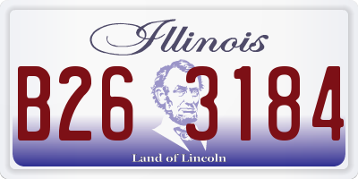 IL license plate B263184