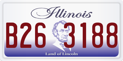 IL license plate B263188