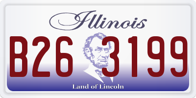IL license plate B263199
