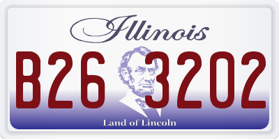 IL license plate B263202