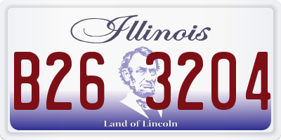 IL license plate B263204