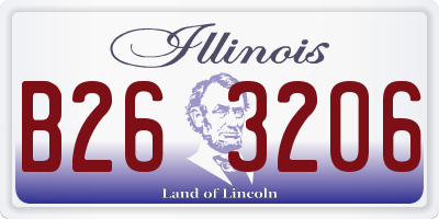 IL license plate B263206