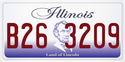 IL license plate B263209