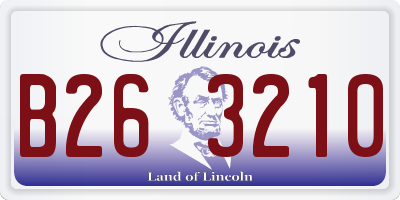 IL license plate B263210