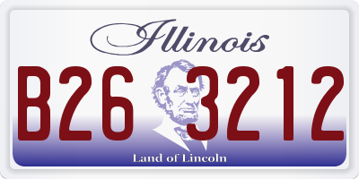 IL license plate B263212