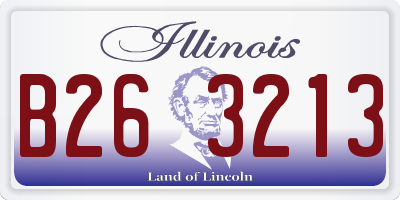 IL license plate B263213