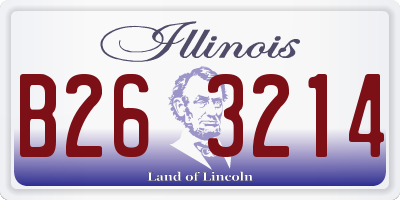 IL license plate B263214