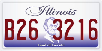 IL license plate B263216