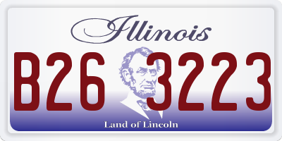 IL license plate B263223