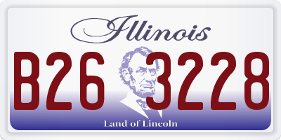 IL license plate B263228