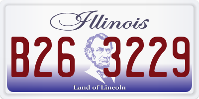 IL license plate B263229