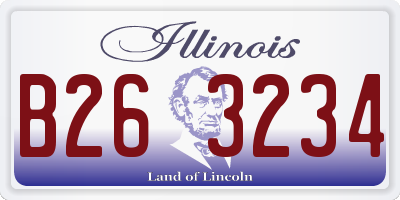 IL license plate B263234