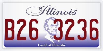 IL license plate B263236